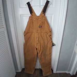 Vintage Big Smith Insulated Overalls Barn Farm Distressed Workwear Tall Lg 38-40